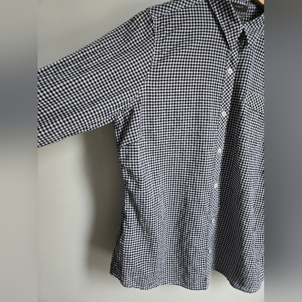EDDIE BAUER Lightweight Cotton Gingham Shirt - Picture 9 of 10